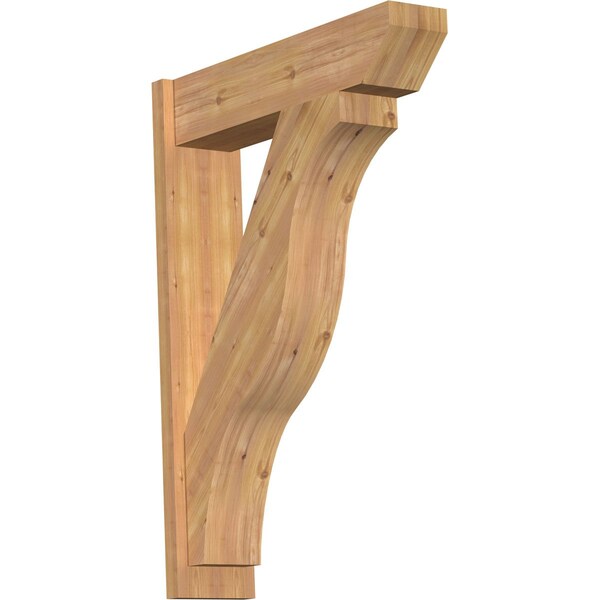 Ekena Millwork Funston Slat Smooth Outlooker, Western Red Cedar, 7 1/2"W x 30"D x 42"H OUT08X30X42FST06SWR - main